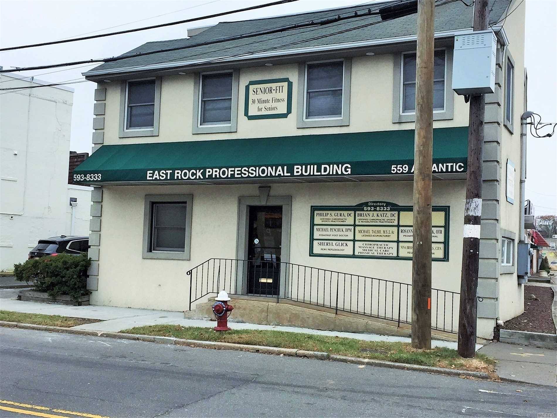 Fully rented, highly visible medical building with reception area on a main street.