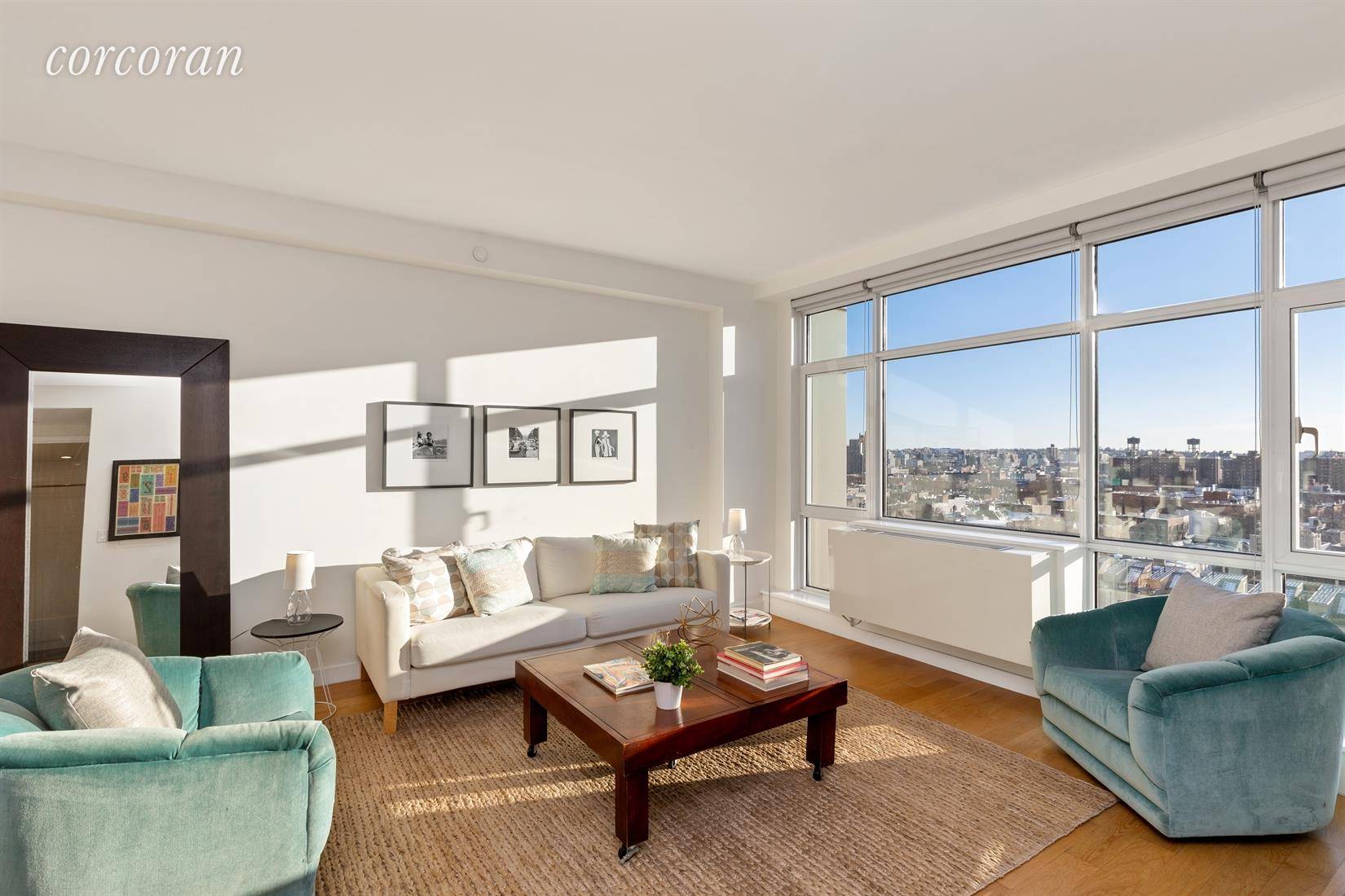 VIEWS FOR MILES is absolutely not an exaggeration when looking out the wall of windows in this extra large, meticulously maintained one bedroom condo in the heart of Downtown Brooklyn.