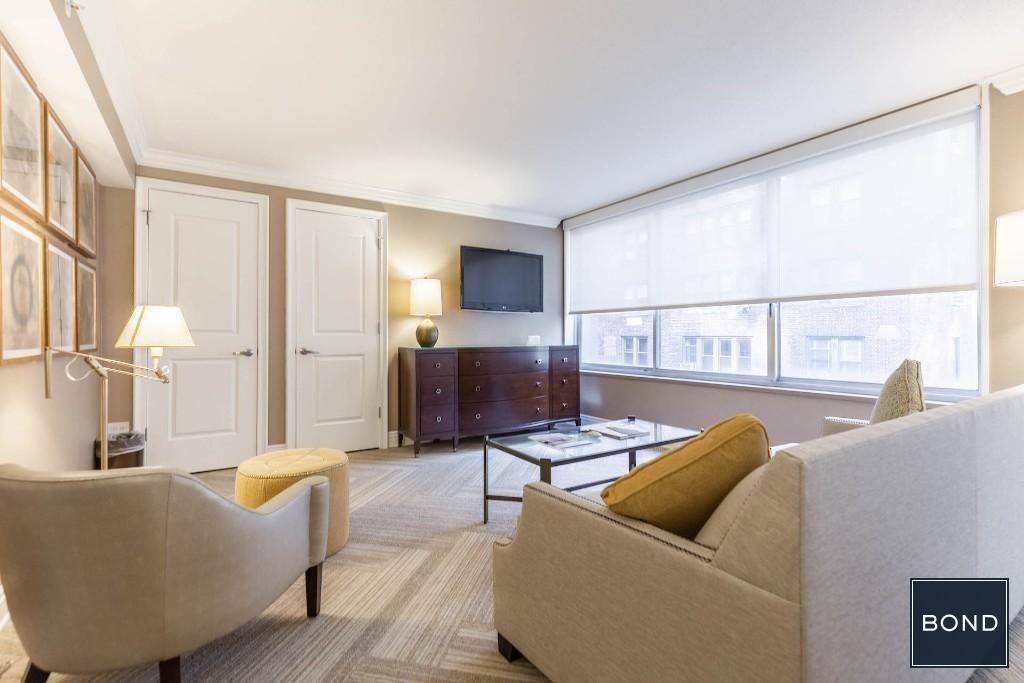 Enjoy this luxuriously appointed apartment in the residential section of Midtown East.