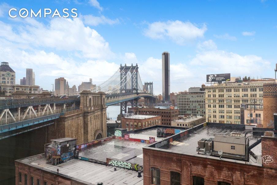 Iconic DUMBO views ! This one bedroom, one bath apartment offers Landmark DUMBO views and a spacious layout.