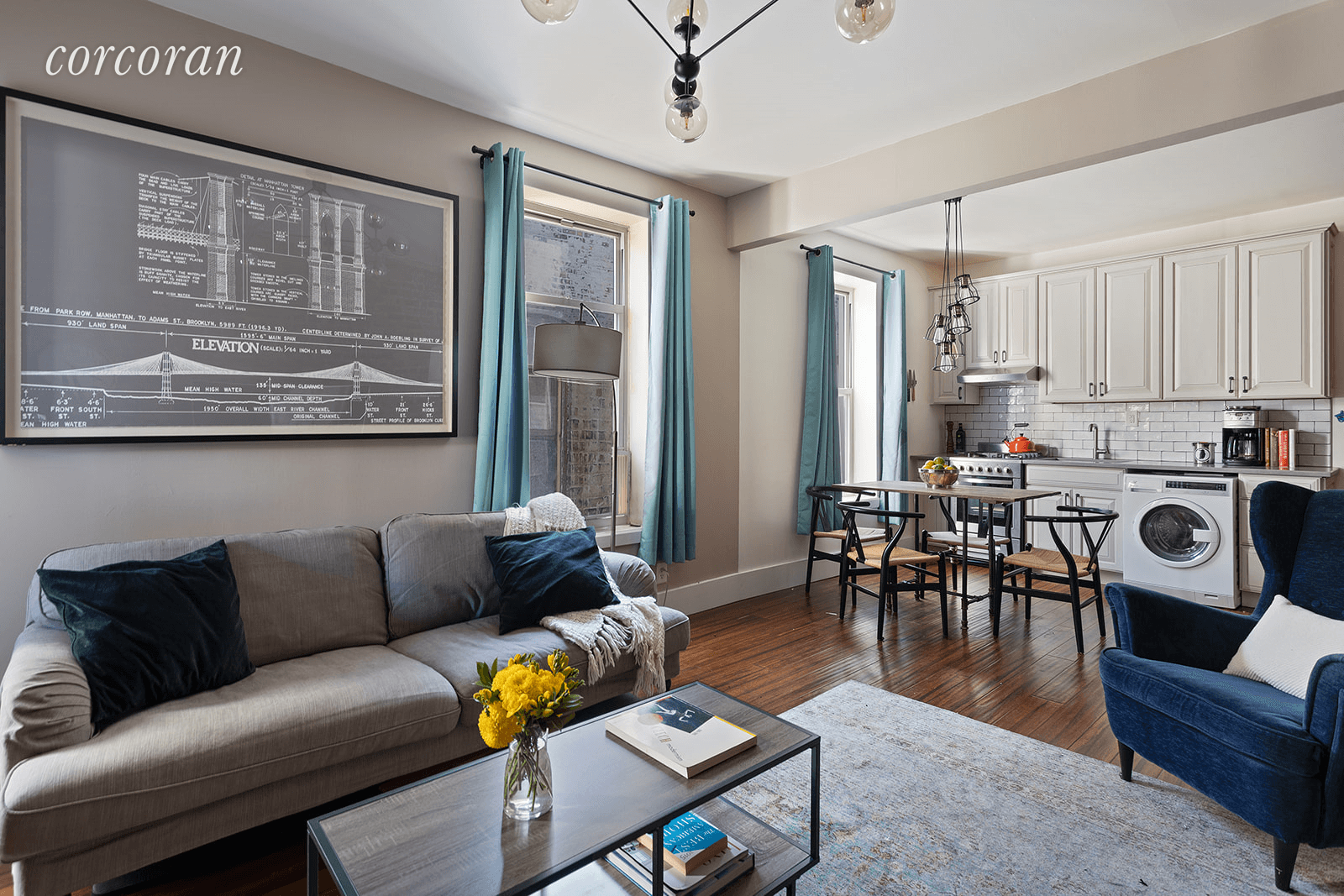 411 15th Street, Apartment PRecently renovated, this bright and stylish open living plan one bedroom apartment is ideally located one block from Prospect Park.