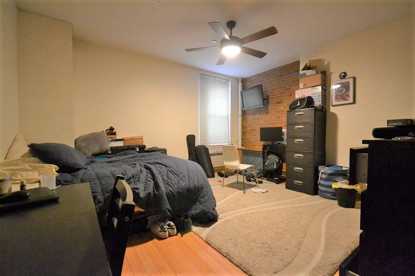 Fully Furnished, Renovated Studio Exposed Brick Stainless Steel Appliances Half Fridge, Electric Burners, Microwave Full Size Bathroom Rent Includes Heat, Hot Water, Wi Fi, and Basic Cable Located on the ...