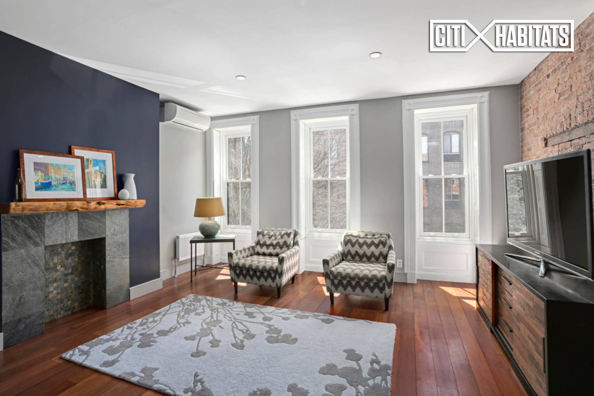 Located in Park Slope, two blocks from Prospect Park, this stunning single family brownstone combines the convenience of contemporary appliances and finishes with charm and accents throughout.