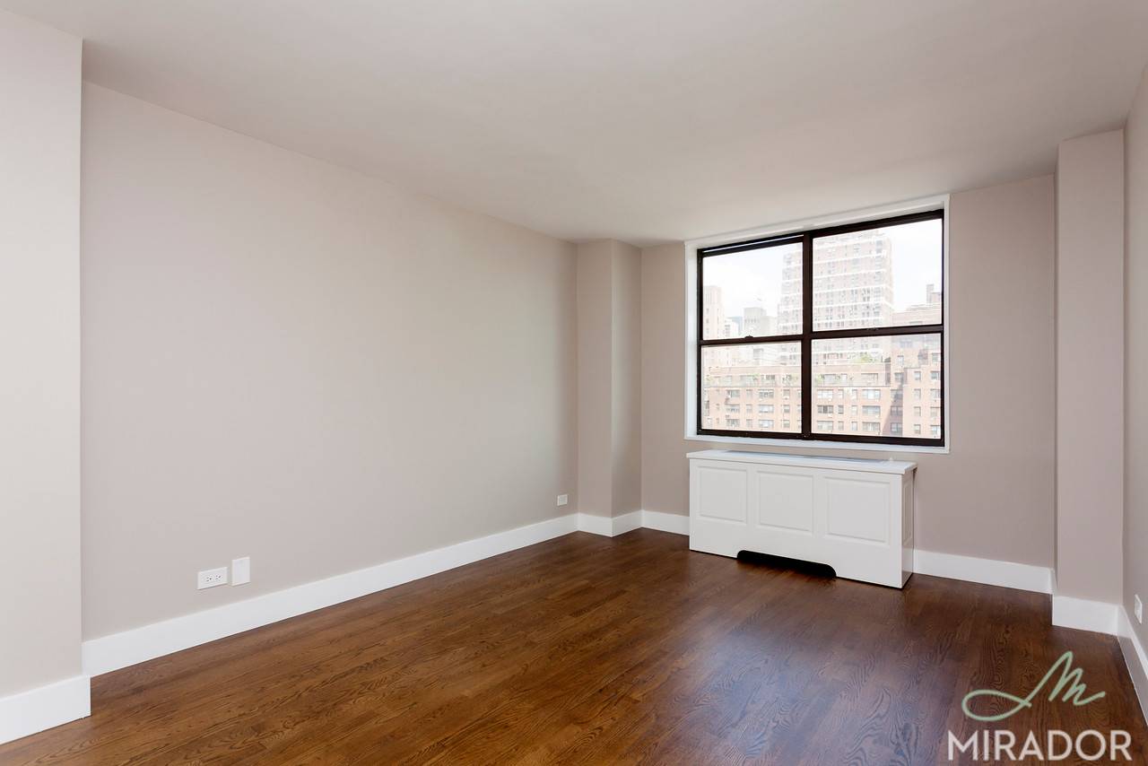 Beautifully gut renovated north facing 1 bedroom with a private balcony featuring water views on the 21st floor of New York Tower.