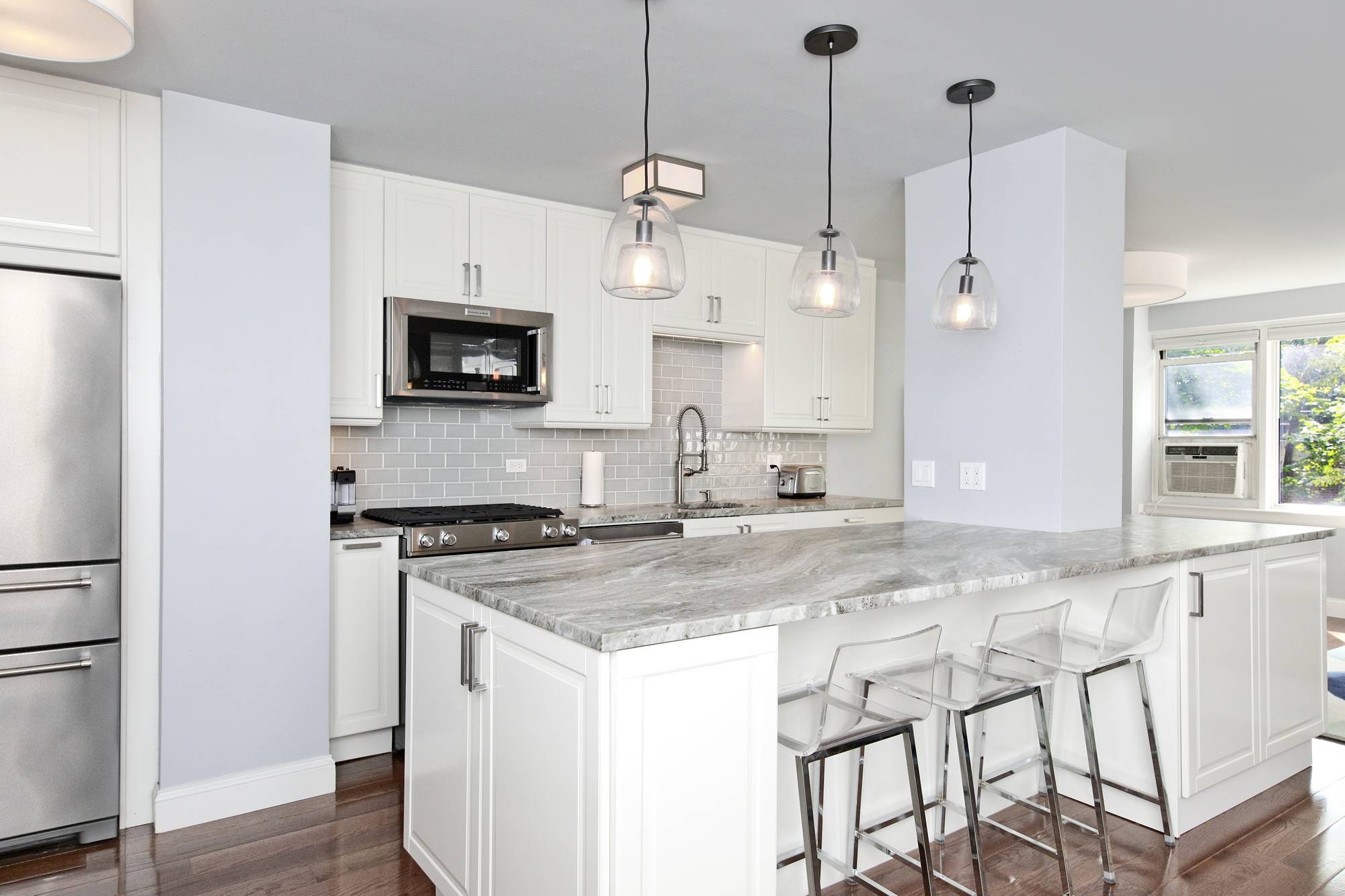 Welcome home to this stunning one of a kind fully remodeled 2 bedroom at the Briar Oaks, a mid century full service luxury co op located in Central Riverdale.