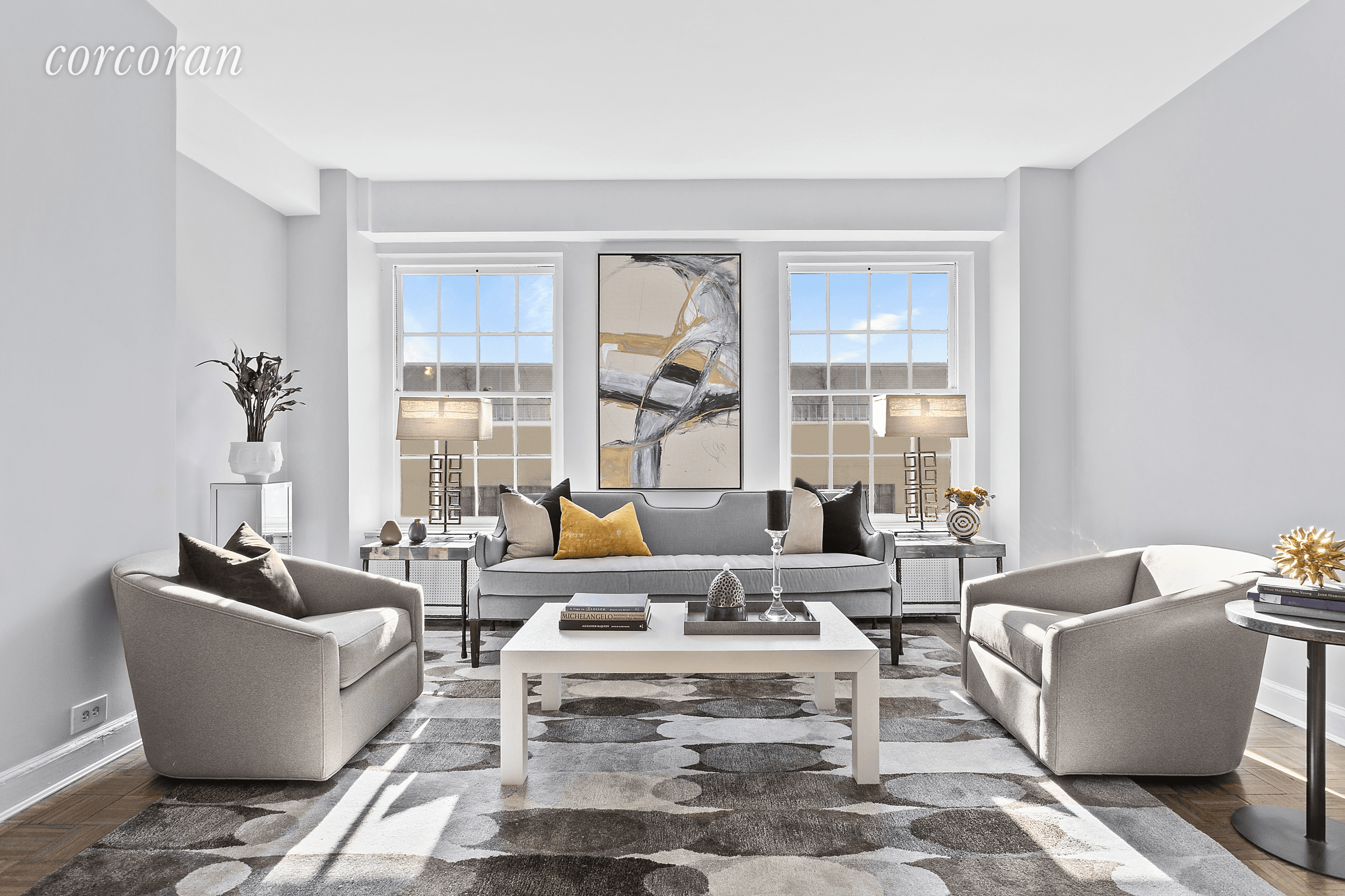 Stunning and spacious south facing residence at iconic One Fifth Avenue with formal layout and 2 huge master suites, enjoy glorious natural light plus quiet for sleeping in this move ...