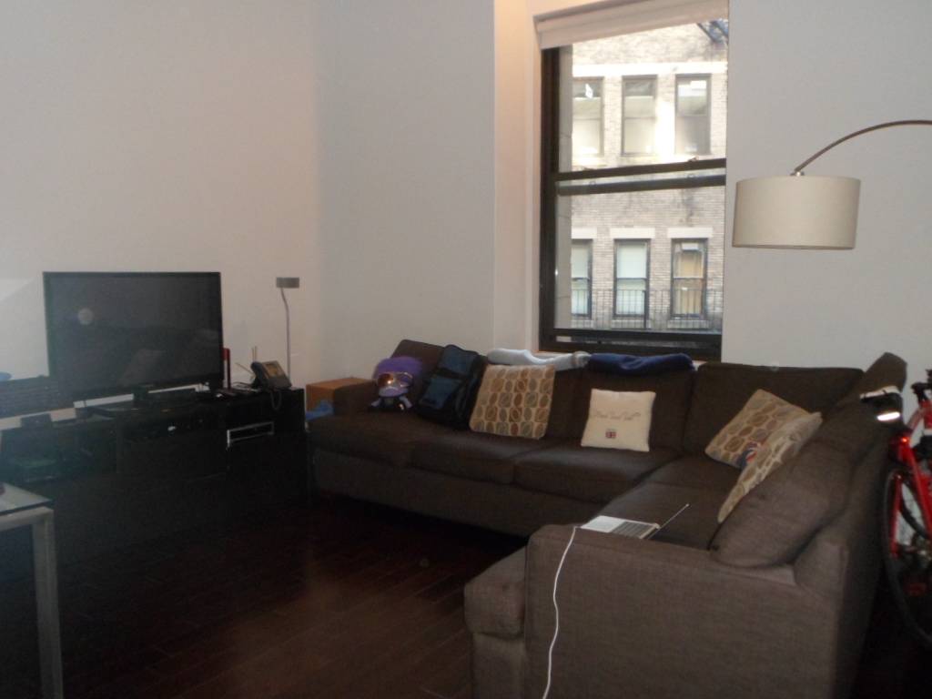 GIGANTIC 1 BED WITH EXTRA HIGH CEILINGS AND WASHER/DRYER IN A LUXURIOUS FULL SERVICE BUILDING