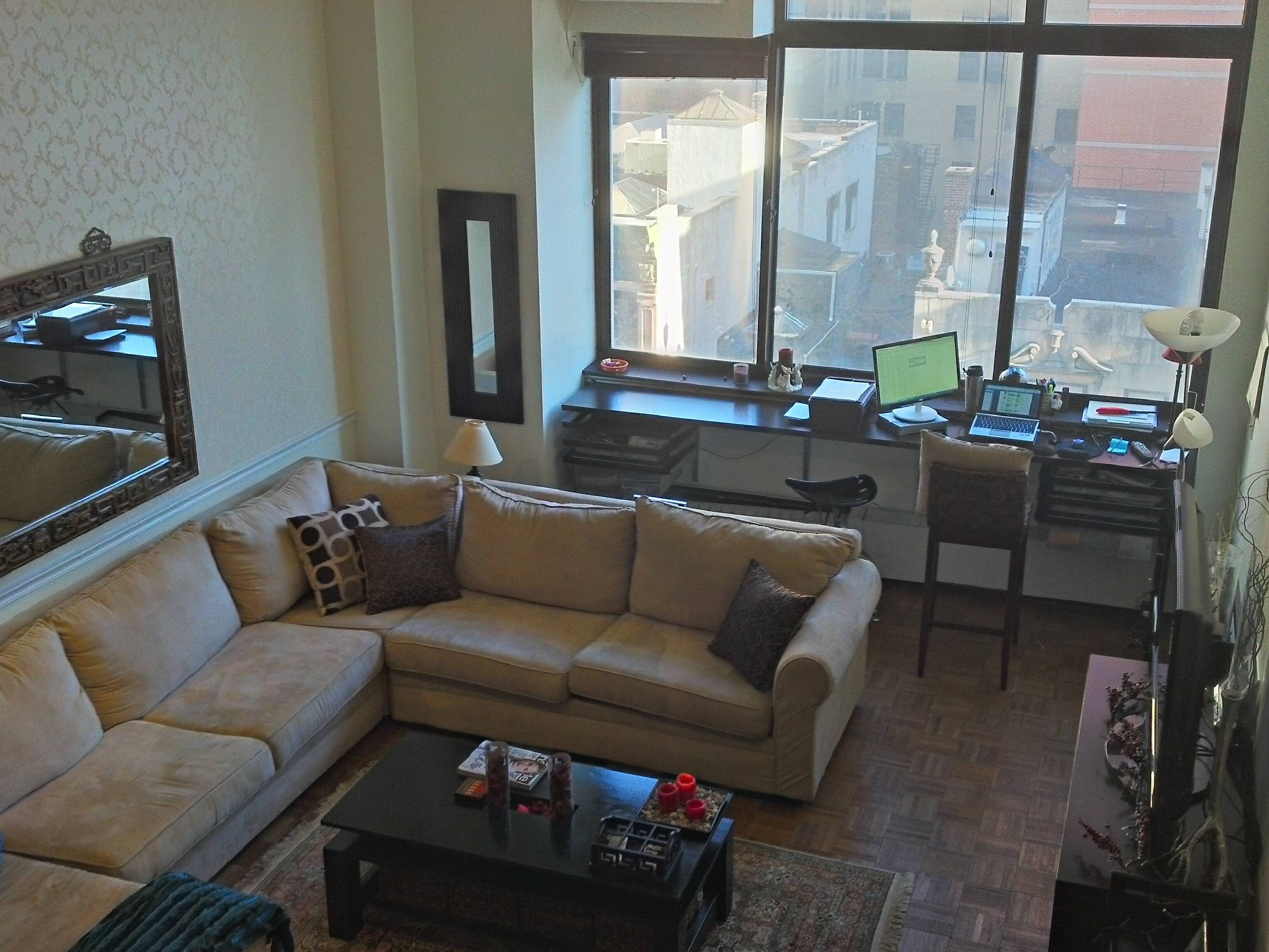 Spacious loft for rent, renovated kitchen and bathroom, bright large windows, flexible terms, $3700