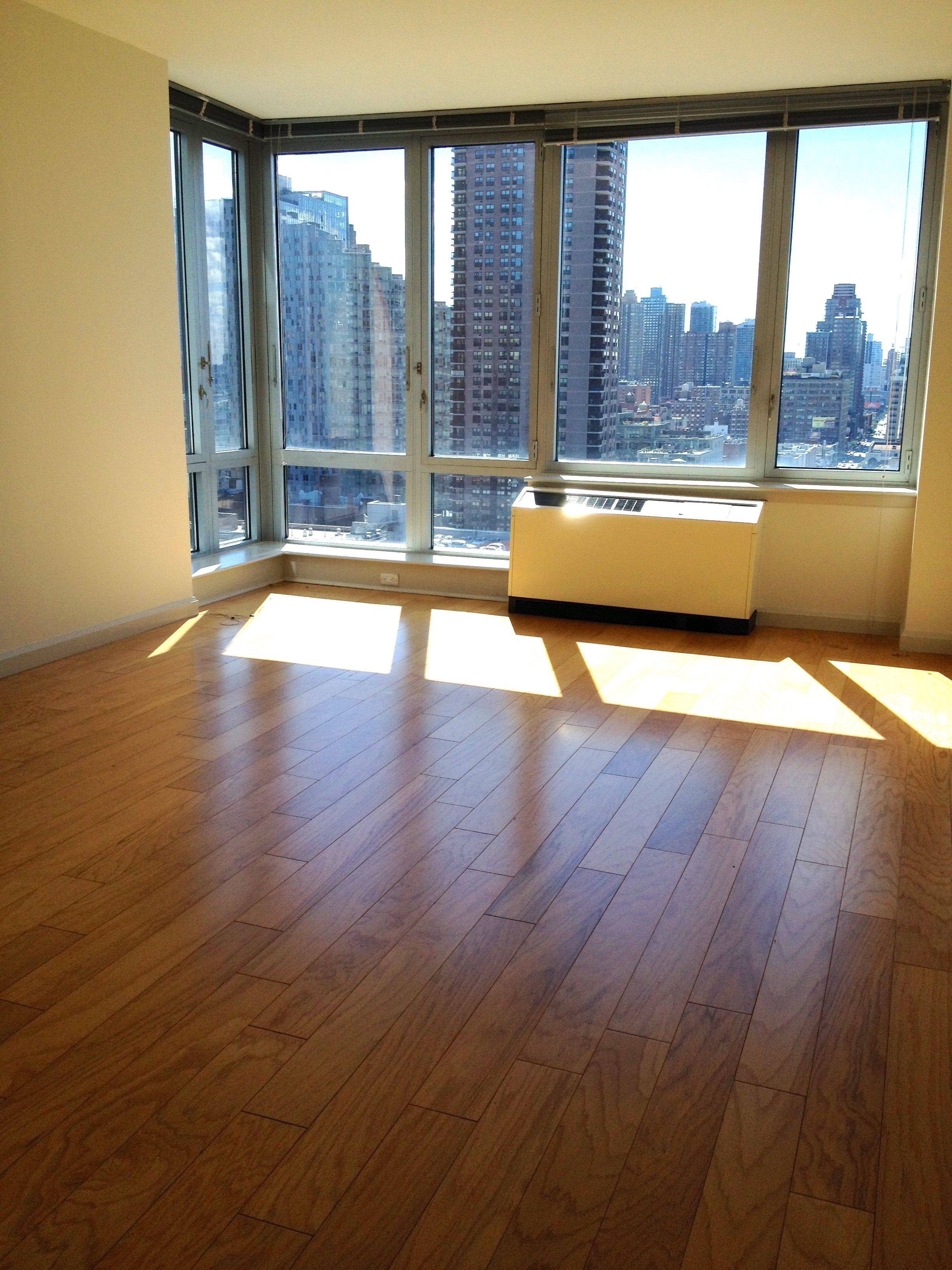 Columbus Circle! Central Park. XXL loft like one bedroom  + Home Office with Floor to Ceiling windows.Walk in closet and several additional closets ! New Luxury High Rise Doorman Building. Pet Friendly. NO FEE 