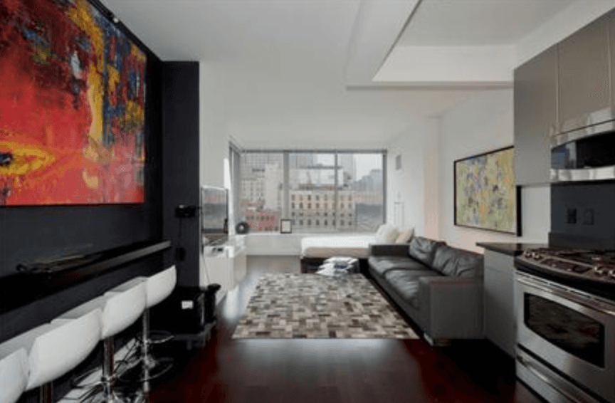 TriBeCa Studio Apartment with City Views Gym Garage and Doorman