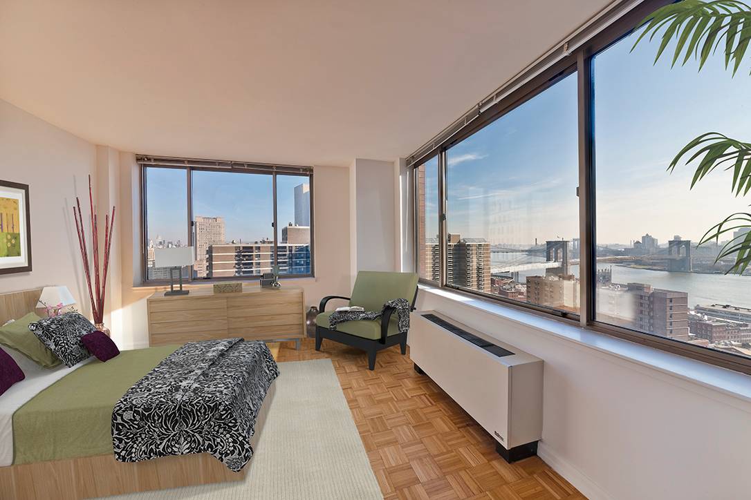 Penthouse Two Bedroom/Two Bathroom ** Prime Financial District Location ** Doorman, Gym, Roof Deck, Laundry ** Steps to Major Transportation, Shops & Restaurants.