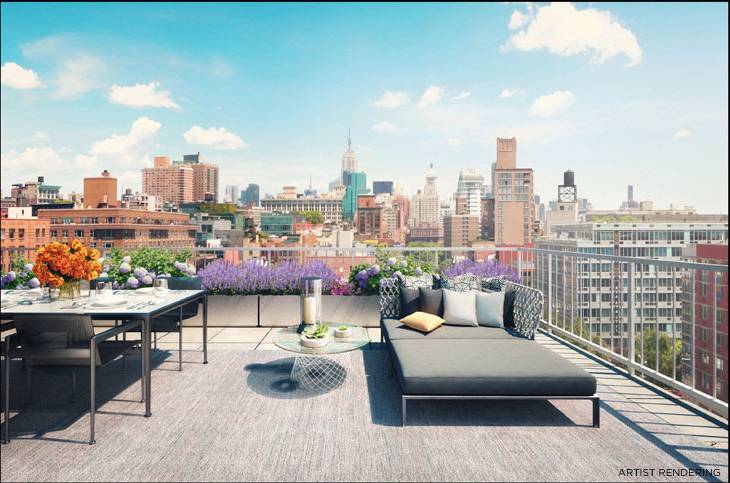 Highest Floor One Bedroom at 250 Bowery