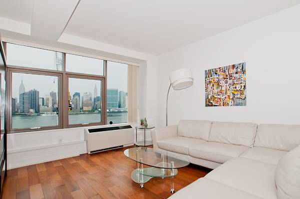   NO Fee ----Amazing Fully Furnished  or unfurnished  HUGE 1 BR with Manhattan rive view 