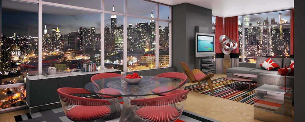 1 Bedroom Long Island City NO FEE for $3,830 Luxury Doorman Building, Sun Drenched and Roofdeck