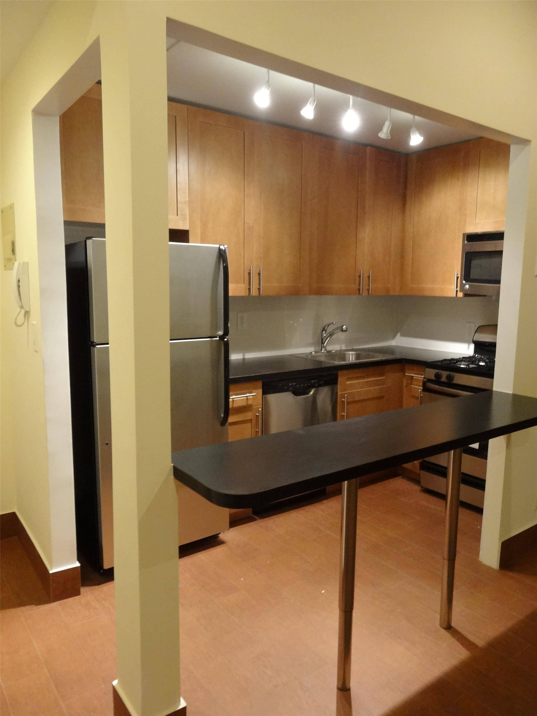 Huge Sublevel Alcove Studio. Newly Renovated Kitchen and Breakfast Bar.