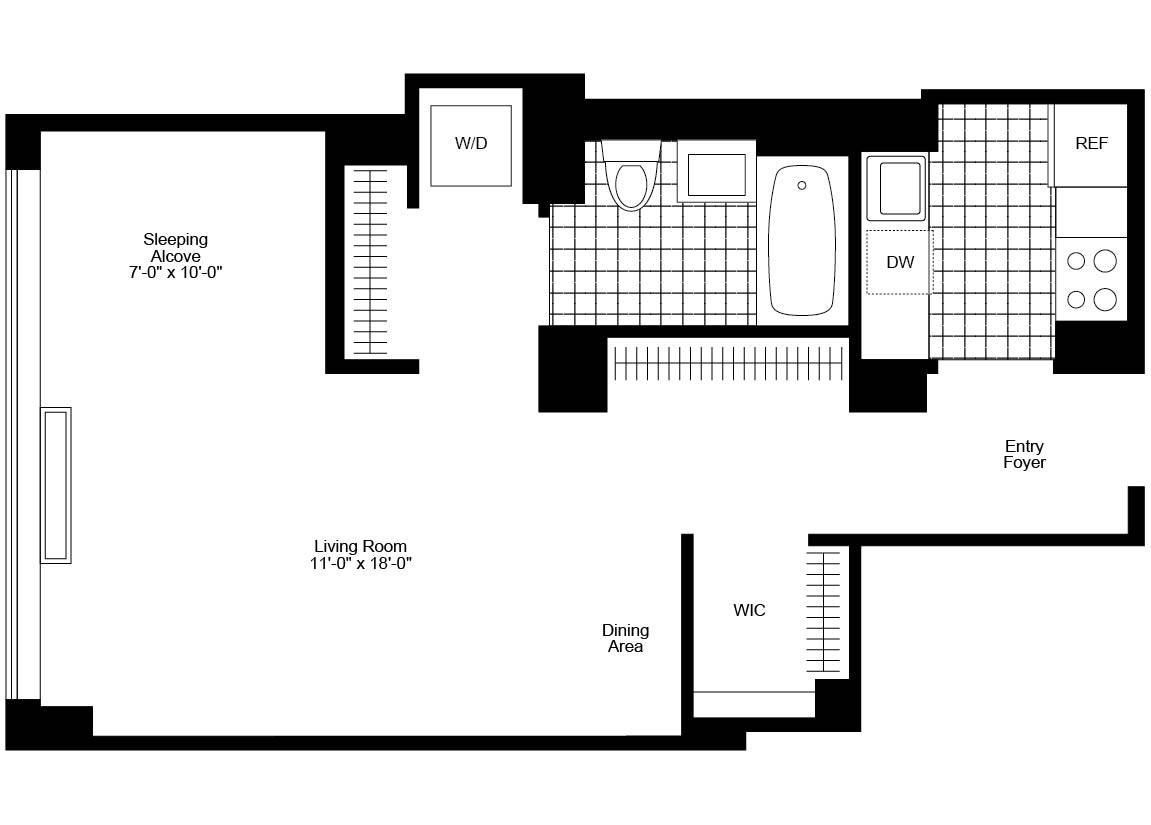 $3625 ** HUGE ALCOVE STUDIO/Junior-1** LUXURY BUILDING HEART OF CHELSEA CALL 347-885-9692 for SHOWING