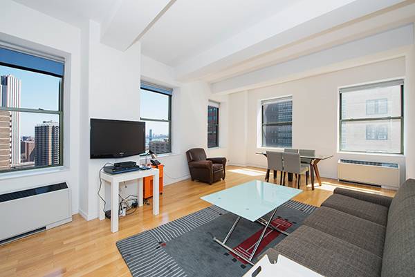 Direct Views  of the Brooklyn Bridge in this Furnished One Bedroom 