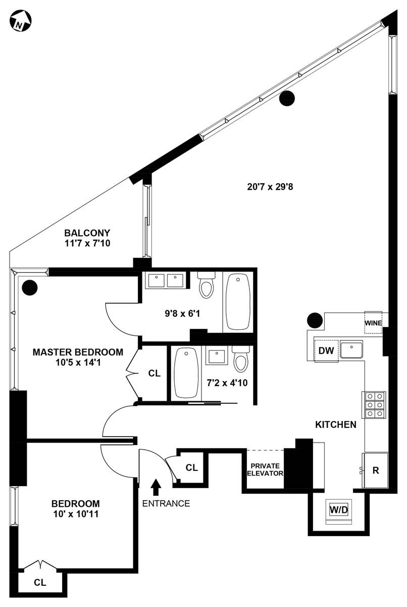 BRAND NEW 2 BEDROOM | 2 BATHROOM | KEY ELEVATOR | W/D | CONDO FINISHES