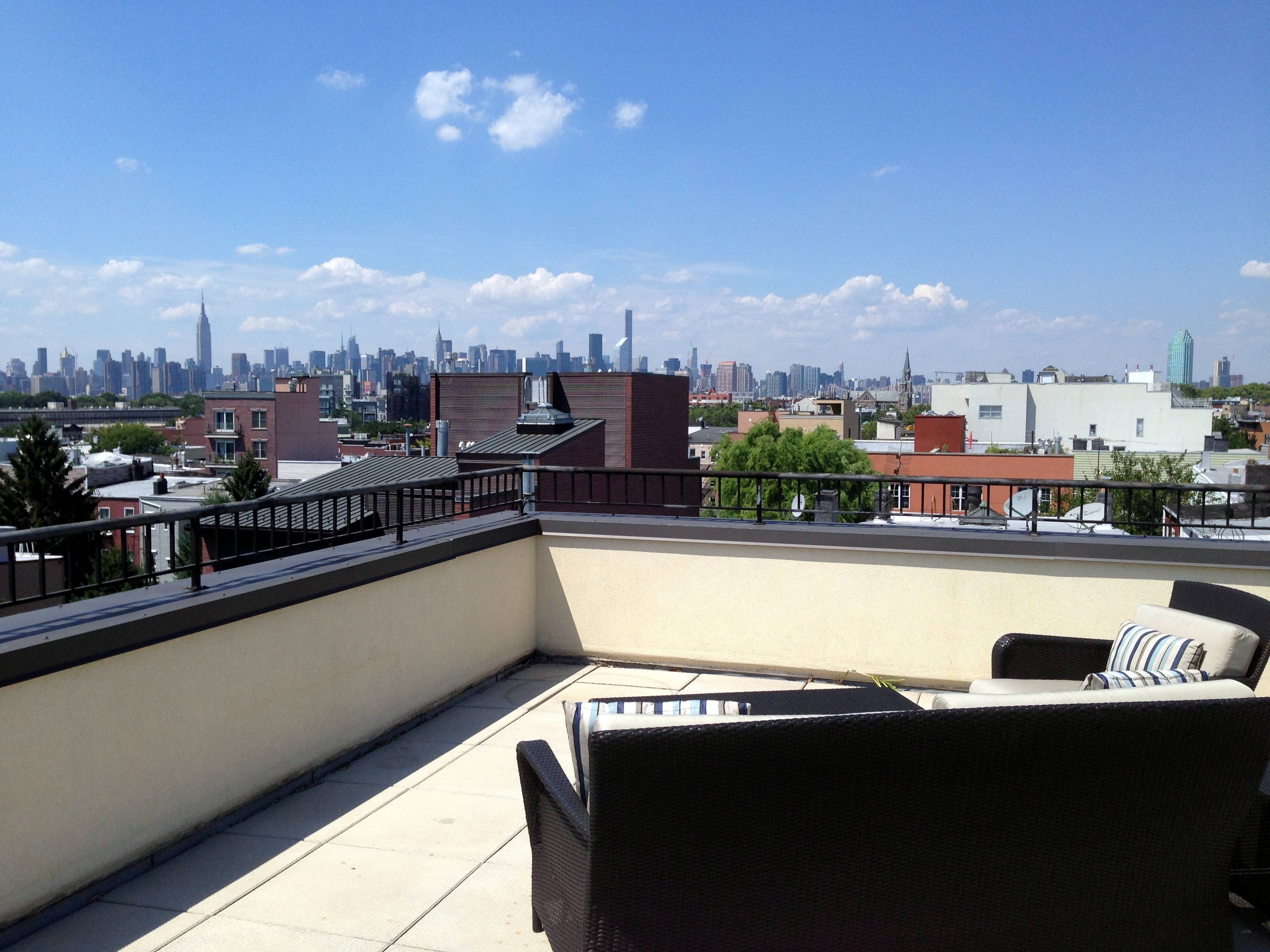 Private Roof Terrace Penthouse DUPLEX. 2 Beds 2 Baths + Home Office or 3rd Bedroom. 4 Private Balconies, 2 Private Terraces with Panoramic Views.