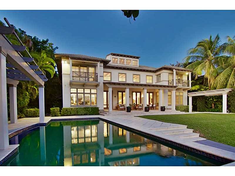 Classic modern architectural masterpiece by KZ Architecture on sought after Bay Harbor Island