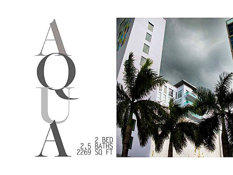 Glam Contemporary Loft with 12 - Aqua 2 BR Condo Miami Beach Miami