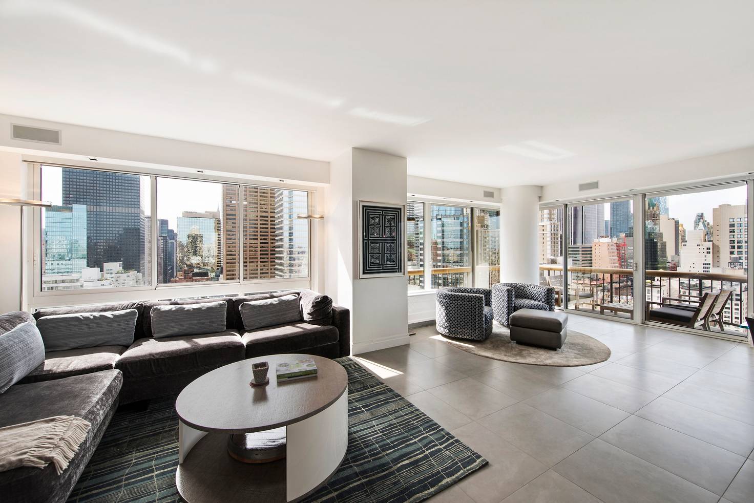 Central Park View: 4 Bedroom, 4.5 Bathroom with Den & Terraces at The Trump Plaza