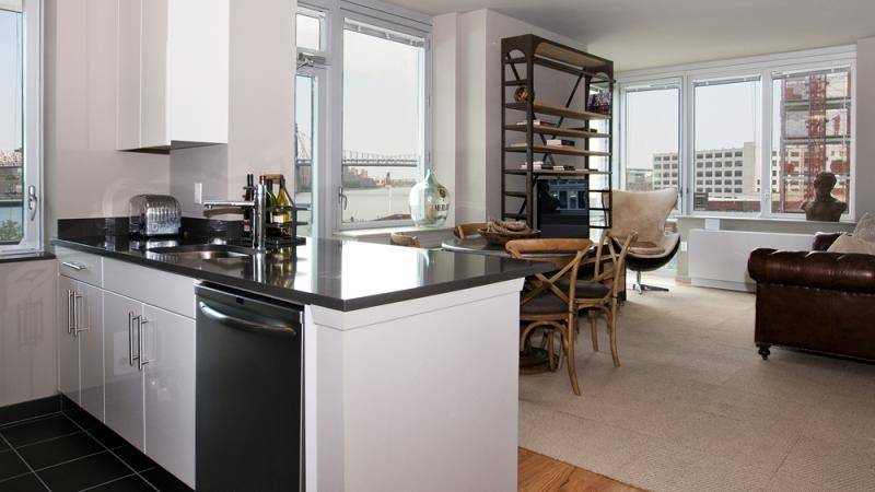 NO FEE, WATERFRONT 2BR/2BA with SKYLINE VIEWS, AMAZING AMENITIES, 5 MINS TO MIDTOWN, W/D IN UNIT
