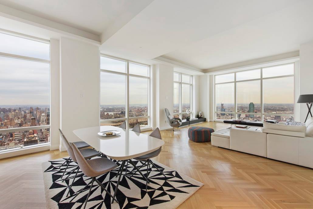 Live in the clouds on the 77th floor!! 3 bed/3 Bath at Trump World Tower!