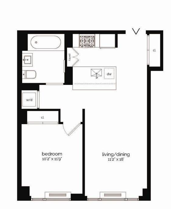 No Fee Amazing New 1 bedroom in prime LES