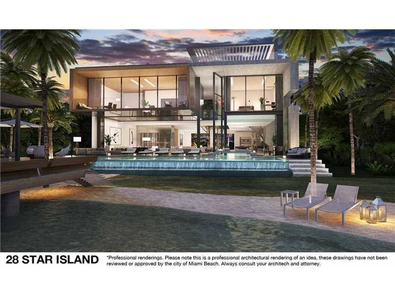 Build your dream home on this impressive bayfront site located of prestigious Star Island