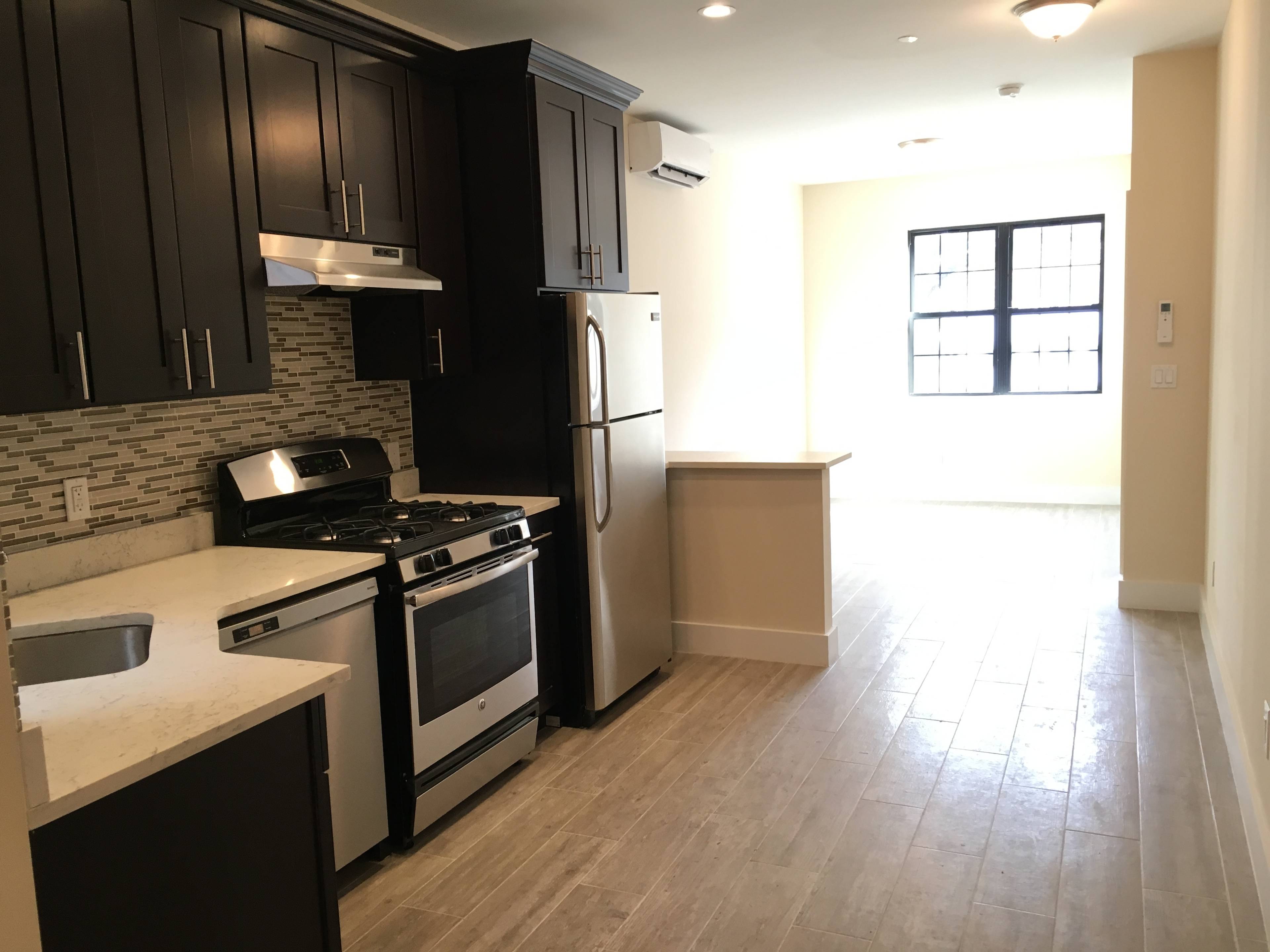 Astoria: Gut Renovated Full Floor 3 Bedroom Apartment For Rent with Chef's Kitchen 