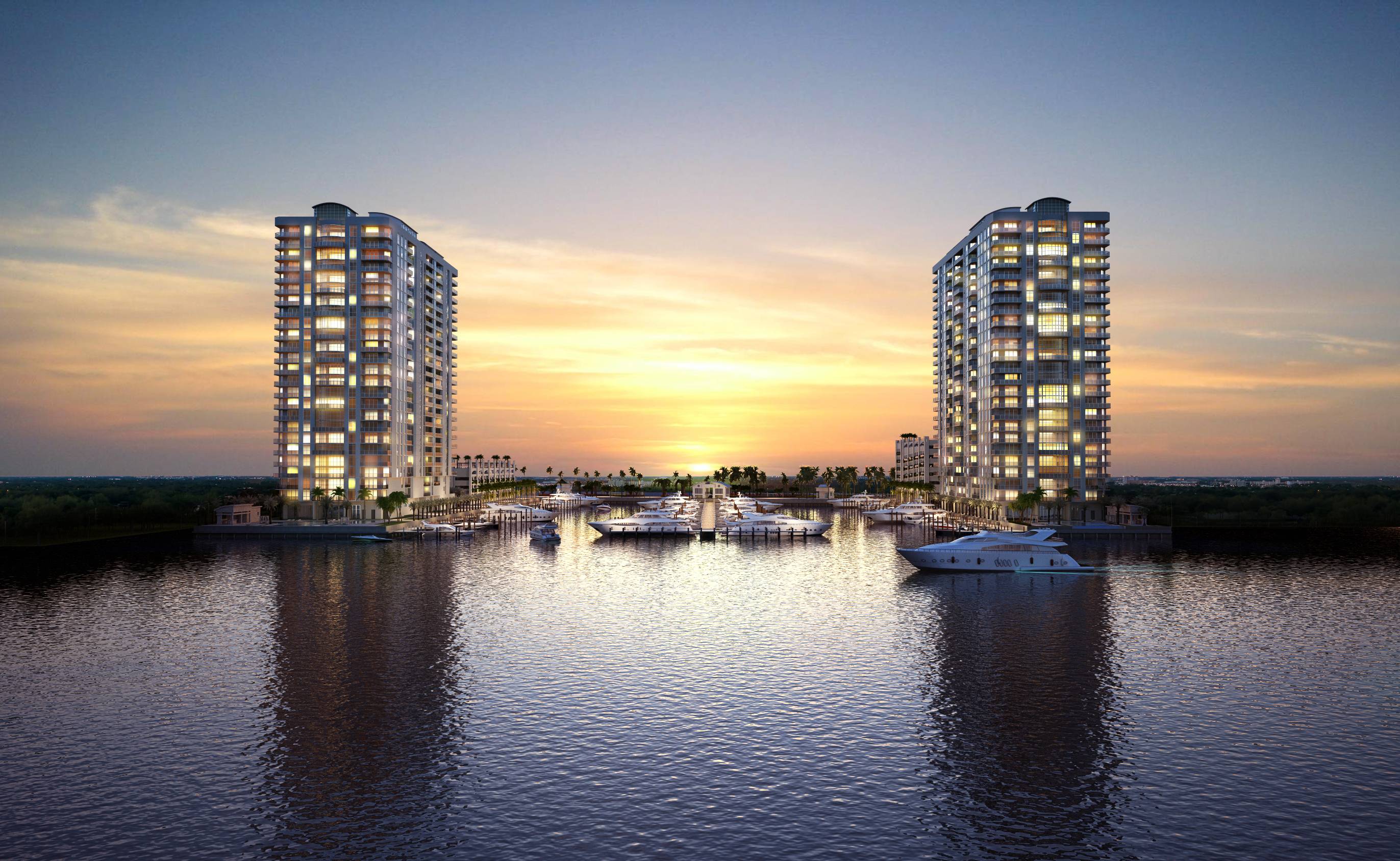 Marina Palms Penthouse on the Water with Stunning Panoramic Ocean and City Views