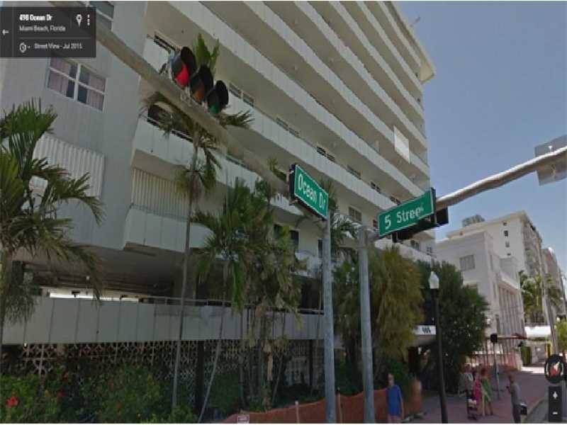 Ocean Front Condominium just at the entrance of the most busy walking area of South Beach in Miami Beach