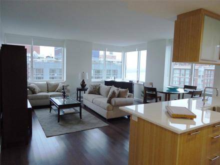 No Broker Fee!!!  Limited Time Only!!!    Brilliant Battery Park City 3 Bedroom Apartment with 3 Baths featuring a Fitness Center and Rooftop Deck