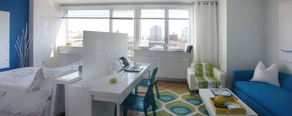1 Month Free Rent!!!  Limited Time Only!!!   Prime Long Island City Studio Apartment with 1 Bath featuring a Rooftop Deck and Fitness Center
