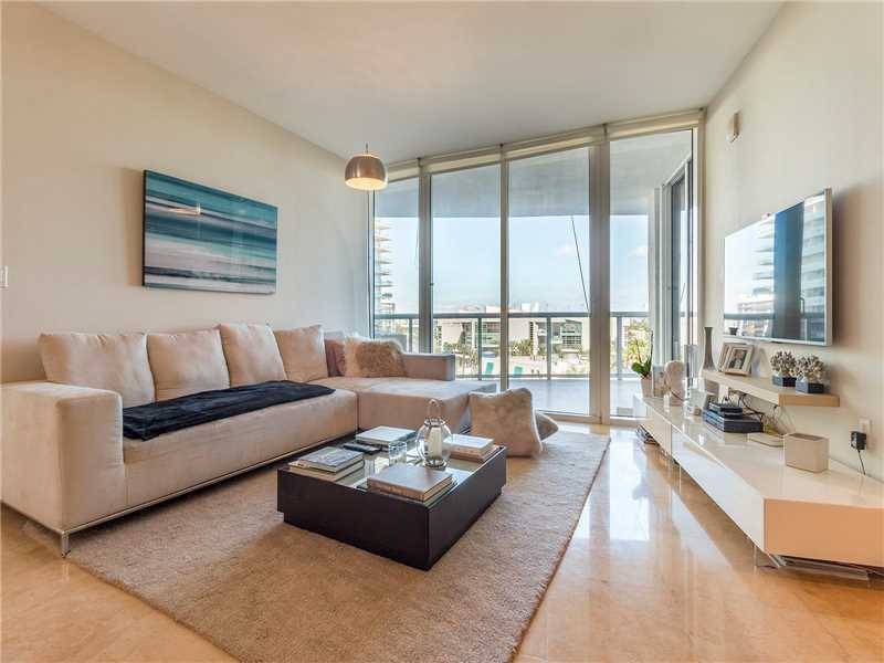 Spacious floor plan o this 2 bedroom/2 bathroom at the luxurious Murano Grande on South of Fifth