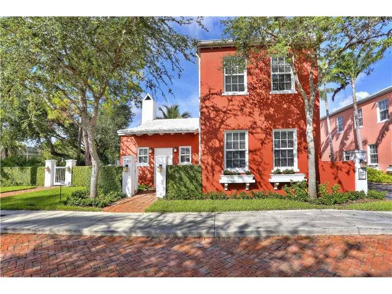 Pristine free-standing townhome with the privacy afforded of a single family home in the Bermuda Village of Coral Gables
