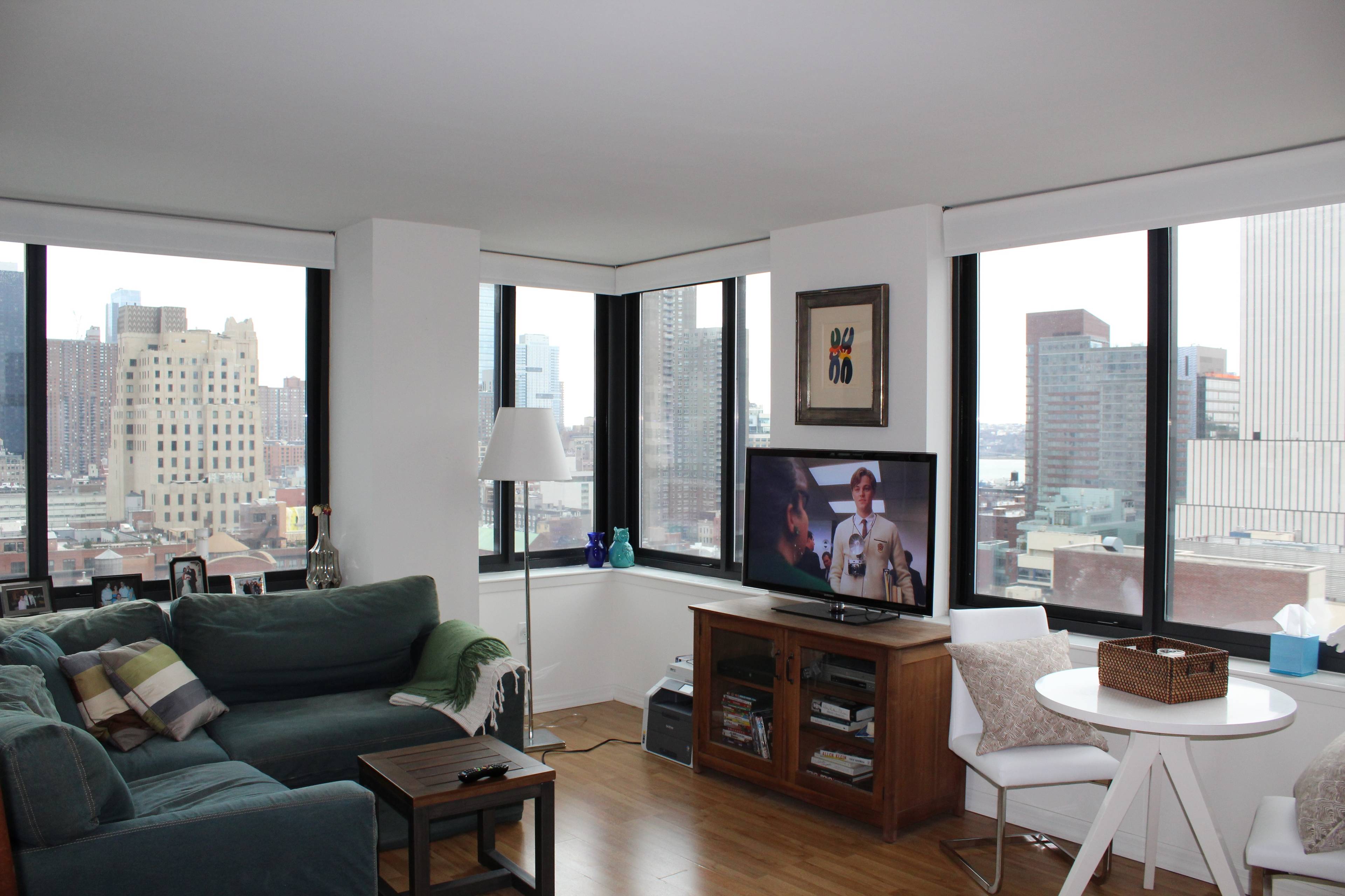 Midtown West! Beautiful! Corner! One Bed Apartment w/ Double Exposure Impeccable Views