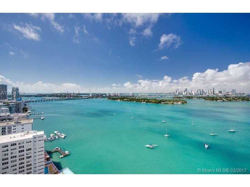 Unobstructed direct bay views from every room - Waverly 2 BR Condo Aventura Miami