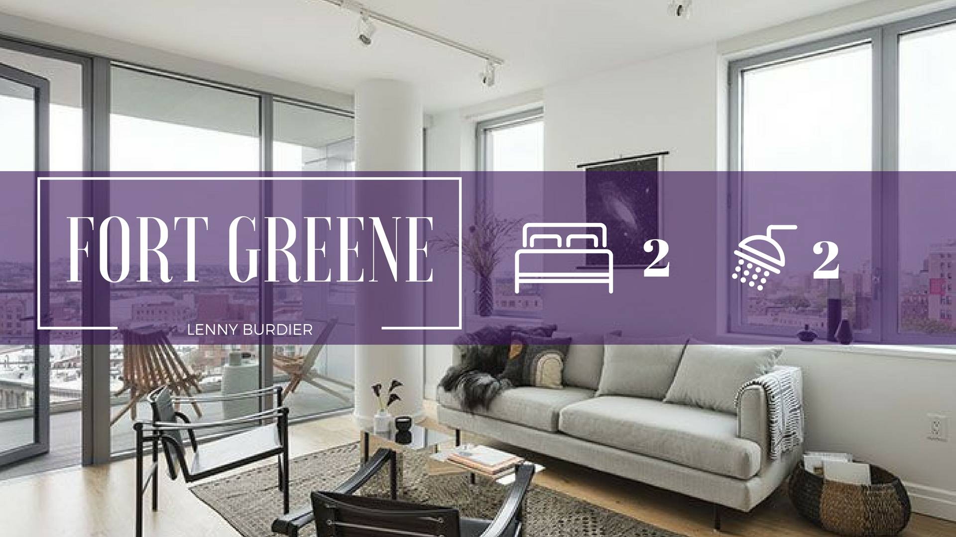 Amazing Fort Greene 2 Bedroom / 2 Bath with South and East Unobstructed Views
