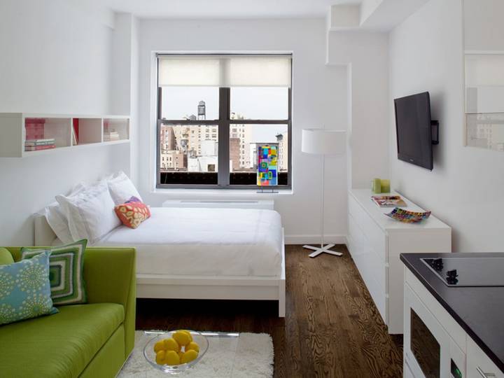 Modern studio apartment on the Upper West Side