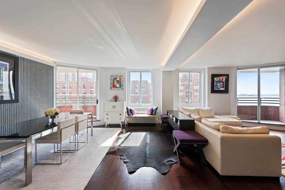 One of a Kind, GUT renovated, Sun-blasted with Water Views 3 bed 3 bath condo in Battery Park City