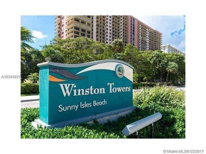 BEAUTIFUL CORNER UNIT - WINSTON TOWERS 3 BR Condo Sunny Isles Miami