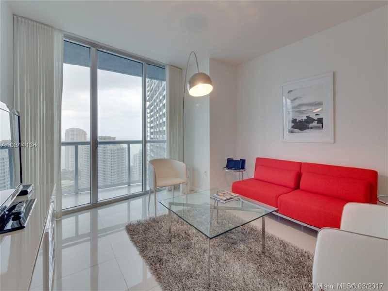 Beautiful Bay Views from this spacious fully furnished unit in the heart of Brickell