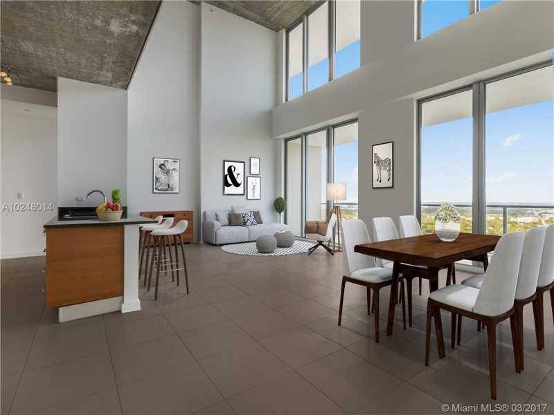 Live the Penthouse lifestyle in this Midtown Duplex featuring 2178 SqFt of interior space with 2 Bed plus Den