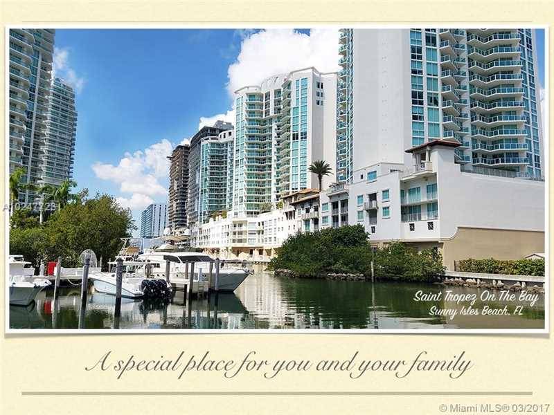 DO NOT MISS OUT ON THIS WONDERFUL OPPORTUNITY - St Tropez 3 BR Condo Sunny Isles Florida