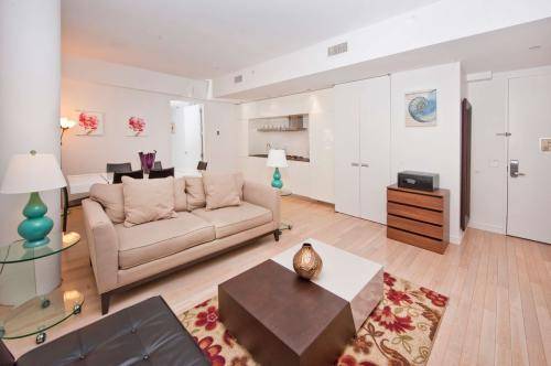 Short or Long Term FURNISHED 1 Bed/1 Bath, Midtown West, W/D in Unit, Full Service Building