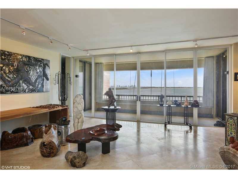 VERY RARELY AVAILABLE AND LARGEST TWO BEDROOM SPLIT PLAN PENTHOUSE WITH AMAZING OPEN BAY KEY BISCAYNE AND SPECTACULAR DOWNTOWN SKYLINE VIEWS