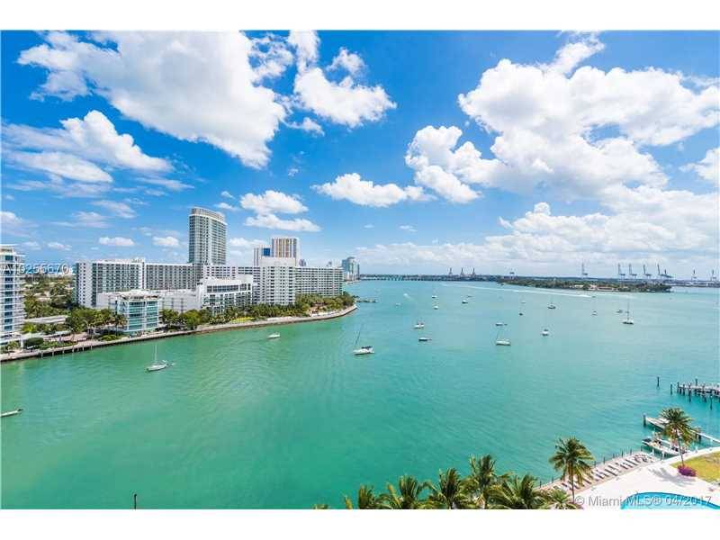 Enjoy fabulous water views of Biscayne Bay & South Beach from modern