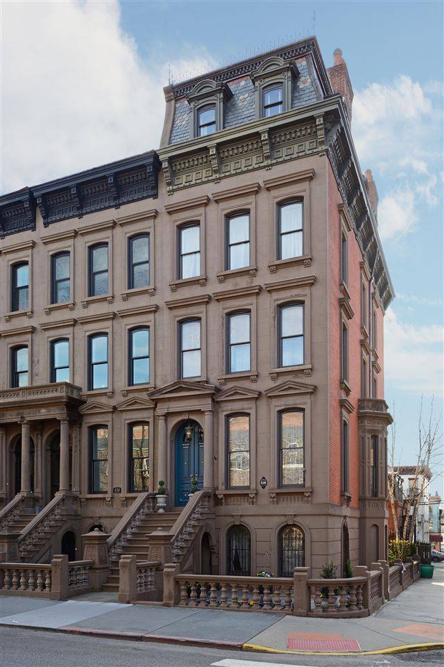 Majestic brownstone single family home on one of Hoboken's most coveted blocks